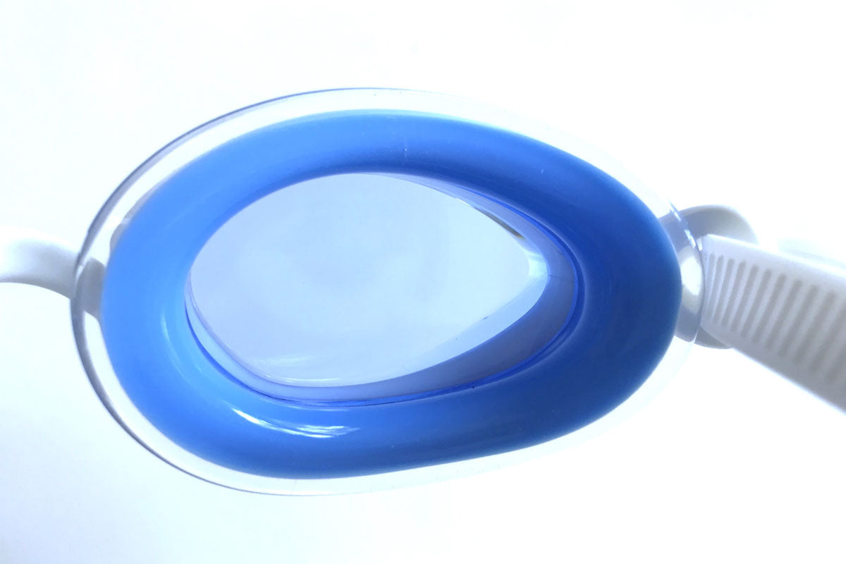 A photo of Snake and PIg blue tinted goggles from the inside