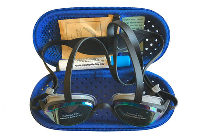 swimming goggles nose bridge Top-Anchored Basilisk Swimming Goggles Clear lenses